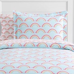 Pottery Barn Kids Rainbow Duvet Cover Only - Blue